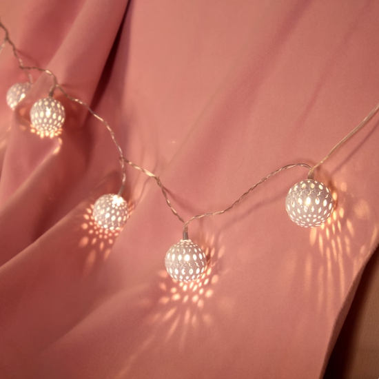 LED 도토로 감성 10구 USB 화이트볼 가랜드 전구 줄조명