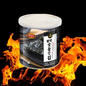 광천맛김식품 해달음 광천 숯불 캔김35gX3캔