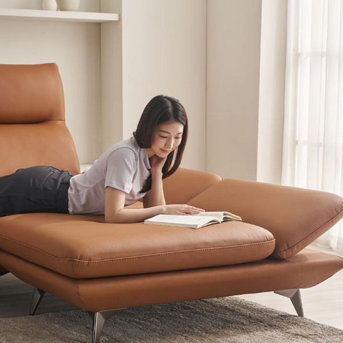 케이하우스홀드 호리즌 스윙 이태리 천연가죽 소파 4인용 (스툴포함)_이미지