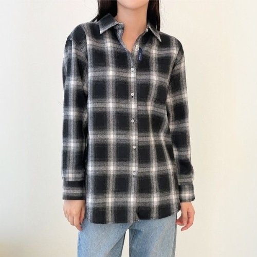 아이우먼 쥬시그라데이션체크셔츠 ITS635M501 빅사이즈_이미지