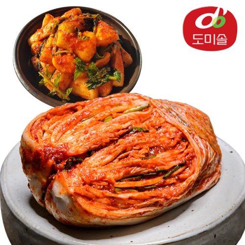 도미솔식품 박미희 포기김치 10kg + 총각김치 2kg이미지입니다. 누르면 해당 게시물로 새창이동합니다.