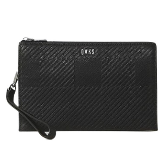 체크배색 클러치백 DBBA2F305BK