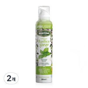 만토바 엑스트라버진 올리브오일 스프레이 바질 200ml (2개)_이미지