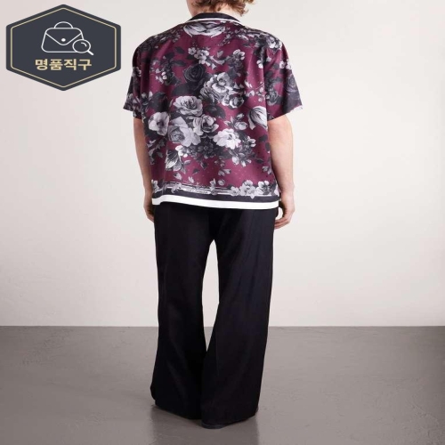 돌체앤가바나 B0081933537 캠프카라 플로랄 실크 셔츠 G5KS3T HI10N