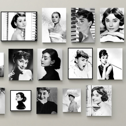 유홍아트 오드리햅번 사진 그림 캔버스 액자