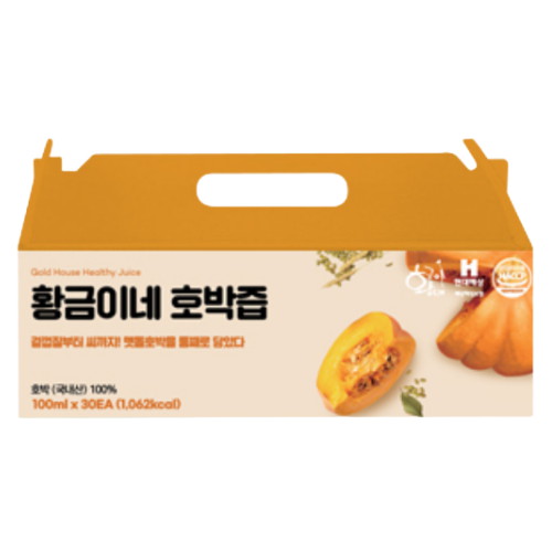 황금이네 늙은호박즙 100ml 30포 (3개)_이미지