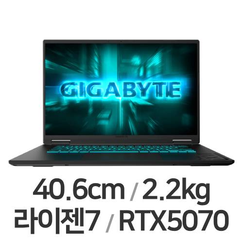 GIGABYTE 게이밍 A16 3WHD이미지입니다. 누르면 해당 게시물로 새창이동합니다.