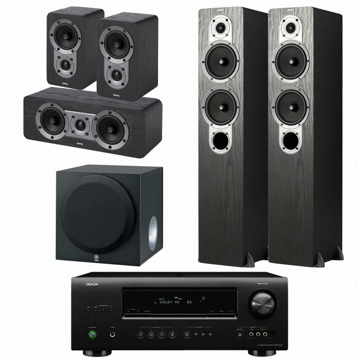 야모 S426 5.1채널 + 데논 AV리시버 (AVR-1312, YST-SW012)_이미지