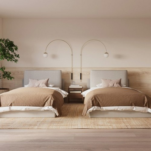 까사미아 캄포플러스 패브릭 침대 KK (매트별도)_이미지