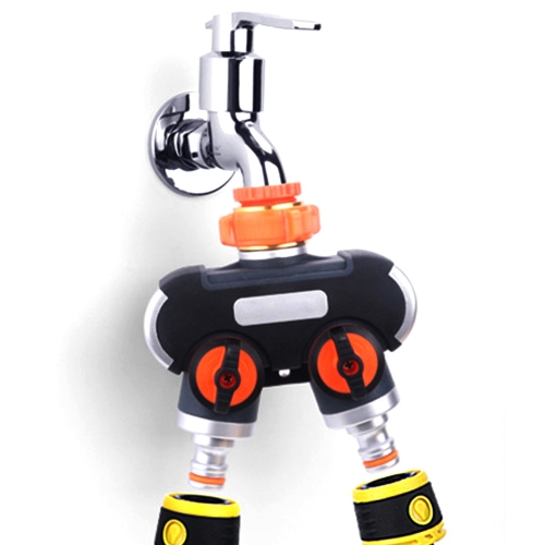 2구 수도분배기 세차 청소 정원 베란다 세탁