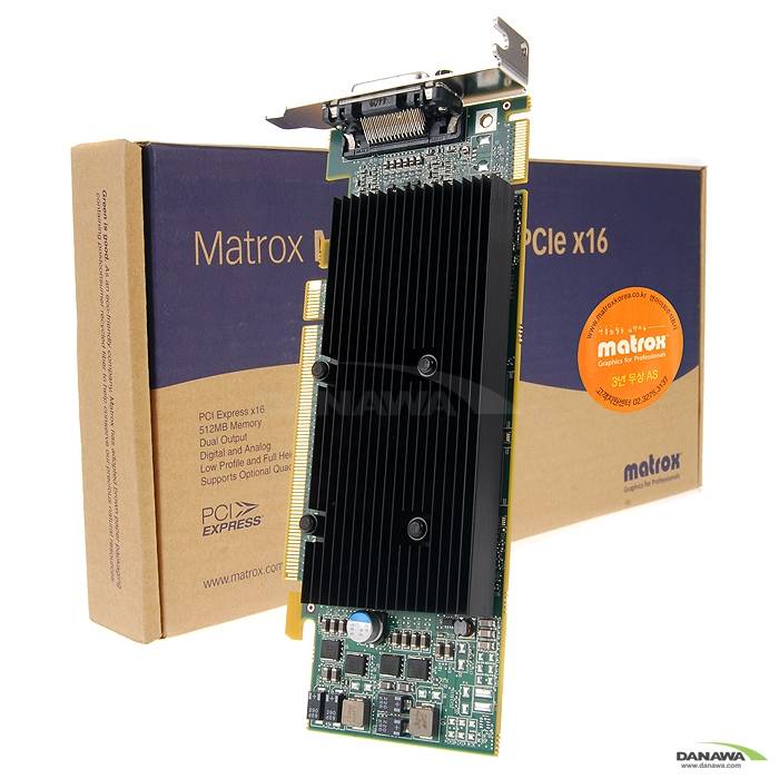 매트록스 M9120 PLUS LP PCle x16 512MB DVI 앤아이피_이미지