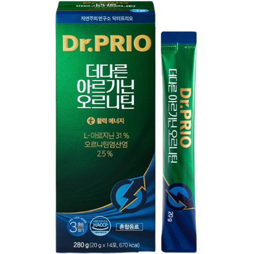 닥터프리오 더다른 아르기닌 오르니틴 14포 (2개)_이미지