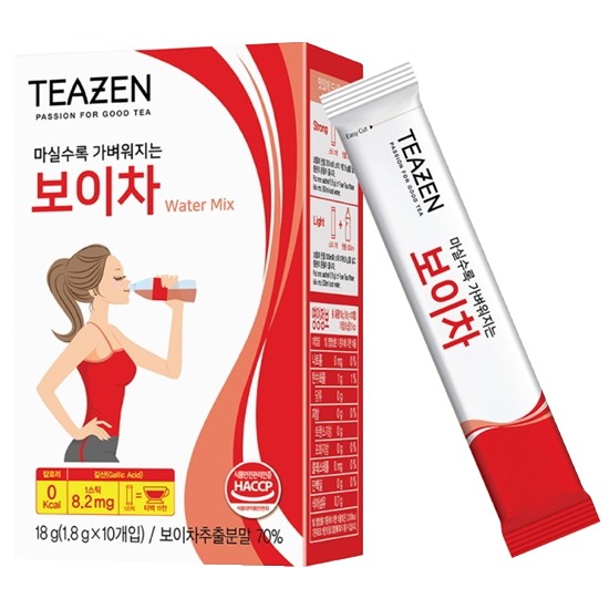 티젠 보이차 워터믹스 10T이미지입니다. 누르면 해당 게시물로 새창이동합니다.