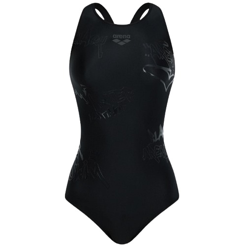 아레나 블랙앤블랙 원피스 레이서 크로스백 A6SL1LO08BLK