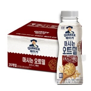  롯데제과 퀘이커 마시는 오트밀 오트&그린티 50g [20개] 상품이미지