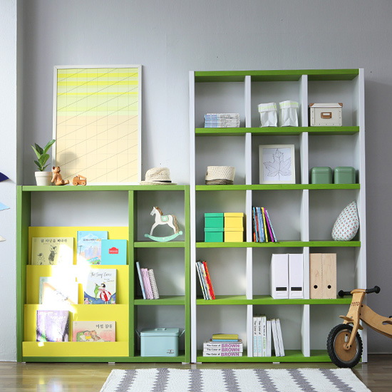 BIF보루네오 아르메 마이키즈 5단 책장세트 1200+3단 독서책장