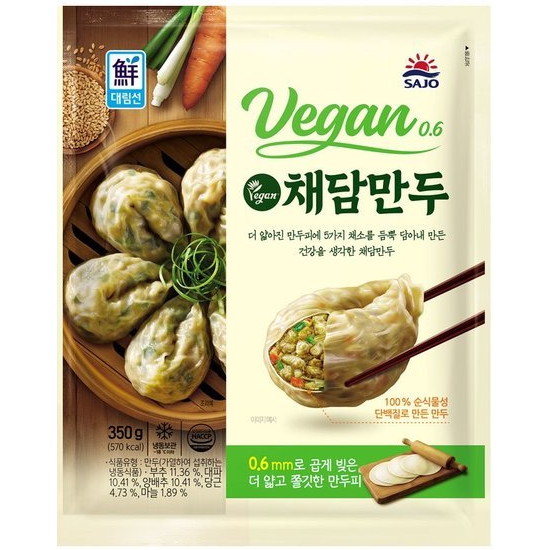사조대림 대림선 채담만두 350g (2개)_이미지