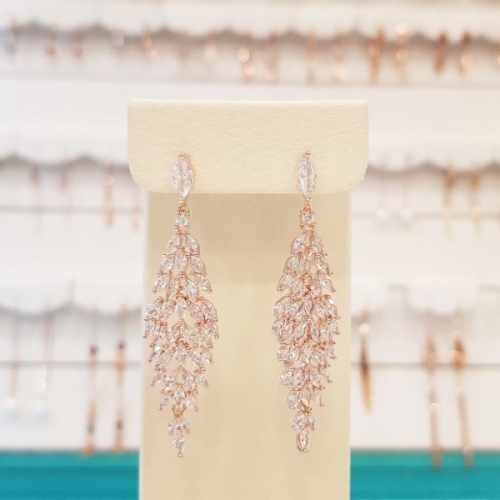 세이브존01 50대엄마생일선물 큐빅 드롭귀걸이 spe571