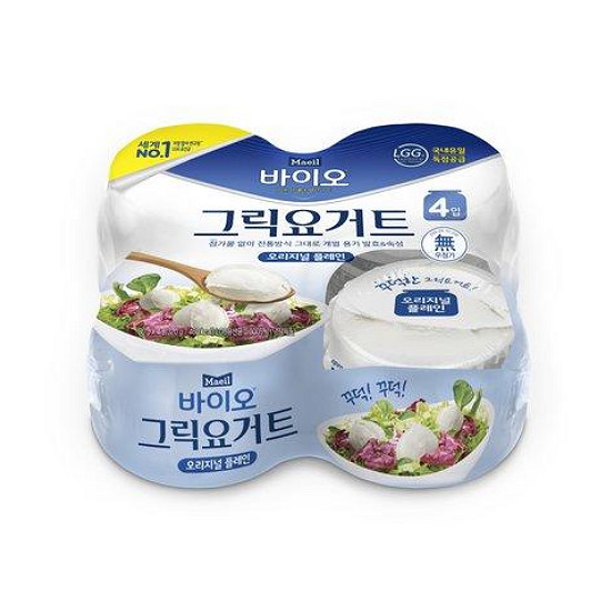 매일바이오 그릭요거트 무가당 플레인 80g