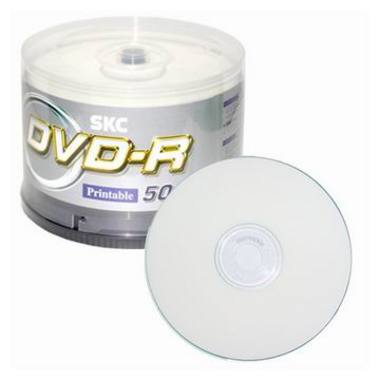 SKC DVD-R 4.7GB 4x 케익 50장 프린터블