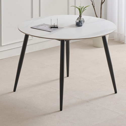 라로퍼니처 클래시 원형 포세린 통세라믹 식탁 1050 (의자별도)_이미지