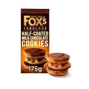 [불명] Foxs 폭스 하프 밀크 초콜릿 쿠키 비스킷 175g 4팩