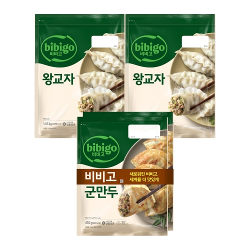왕교자 1.05kg + 신비비고 군만두 450g 2종 세트