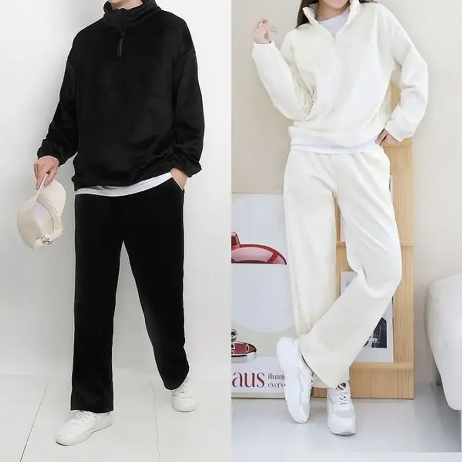 데일리룩 남자 기모 반집업 와이드 세트 남녀공용 츄리닝 운동복 남자트레이닝복 트레이닝세트 3133638이미지입니다. 누르면 해당 게시물로 새창이동합니다.