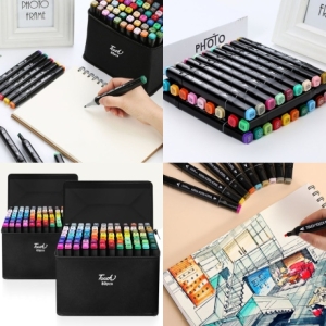 트윈 마커 드로잉 미술 디자인 마카펜 마커펜 세트 60색 80색 글로벌와이