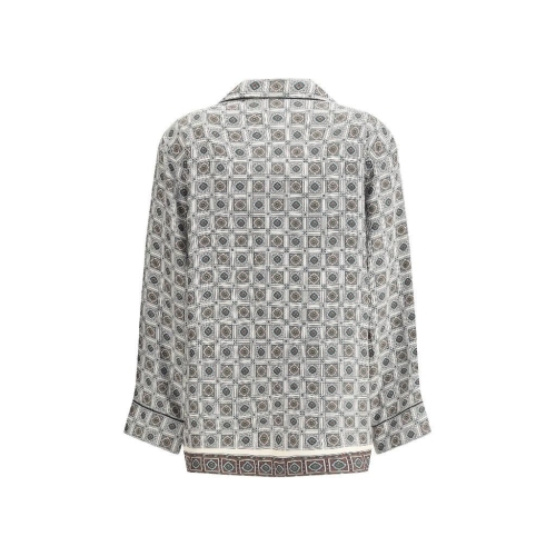 로로피아나 Liam Shirt IVORY GREEN RED FAP8299 T1S7_이미지