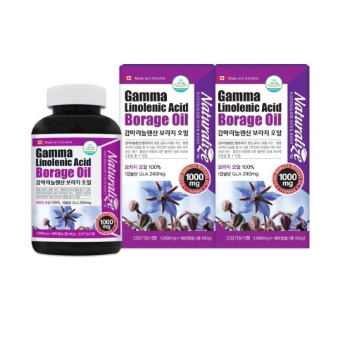네추럴라이즈 감마리놀렌산 보라지 오일 180캡슐 (2개)_이미지