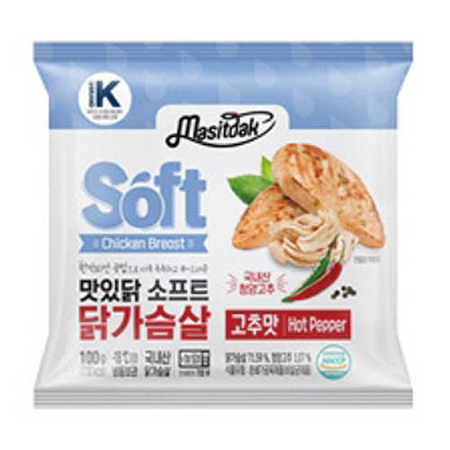 해마로푸드서비스 맛있닭 소프트 닭가슴살 고추맛 100g (25개)_이미지