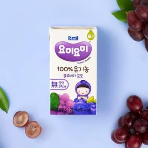 매일유업 요미요미 유기농주스 블루베리포도 125ml (24개)_이미지