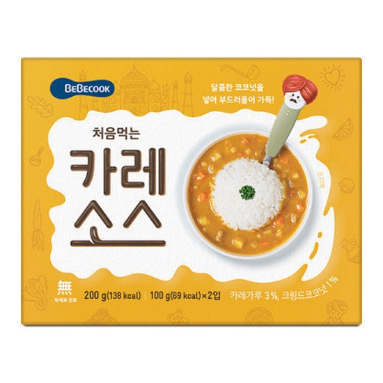 베베쿡 처음먹는 카레소스 200g (3개)_이미지