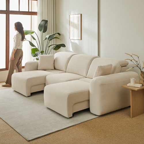 까사일레븐 올리브 슬라이드 모션 패브릭 소파 4인용_이미지