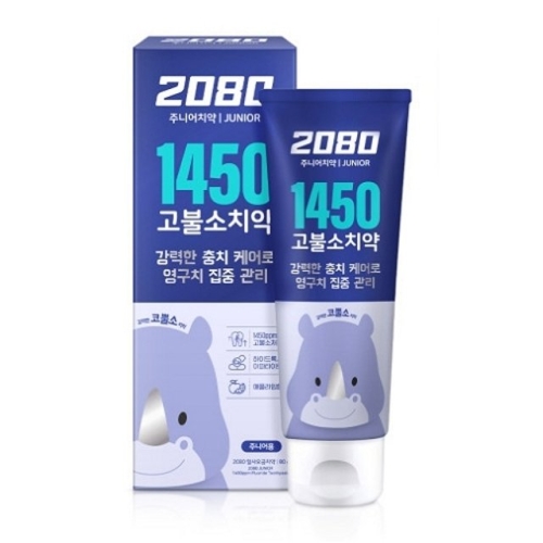 애경 2080 1450 고불소 주니어 치약 80g (1개)
