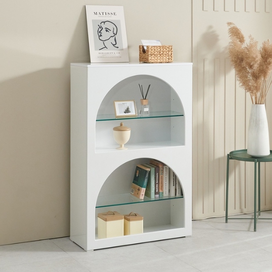 모던탑21  이글루S 4단 아치형 벽난로 장식장 800