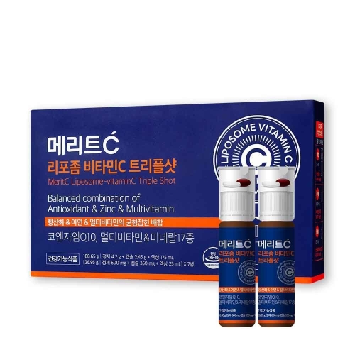휴온스 메리트C 리포좀 비타민C 트리플샷 7병 (1개)_이미지