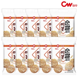 청우 cw 순쌀 과자 미본 오리지날 288gx10 대용량 간식 다과_이미지