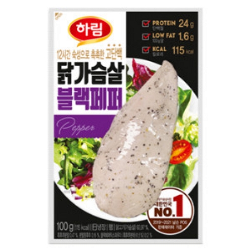 하림 닭가슴살 블랙페퍼 100g (20개)_이미지