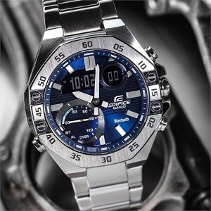 ī�ÿ� EDIFICE �����ũ ECB-10D-2A �ǹ����� ��Ż ���� �ո�ð�