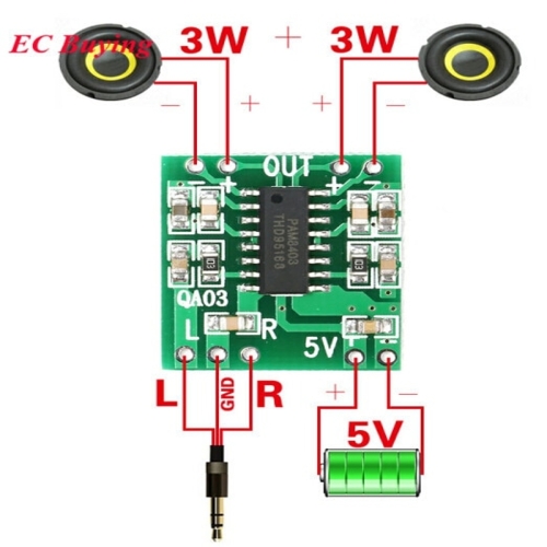 아두이노키트 블루투스 5.0 PAM8403 미니 디지털 앰프 보드 23W 클래스 D 디지털 DC 2.5V 5V 파워 스피커 모듈 전자 .._이미지