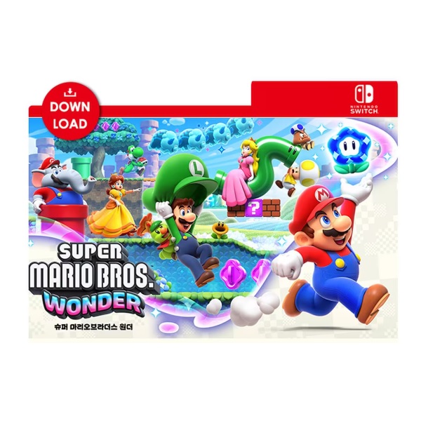 Nintendo 슈퍼 마리오브라더스 원더 한글판 (SWITCH, 다운로드코드)