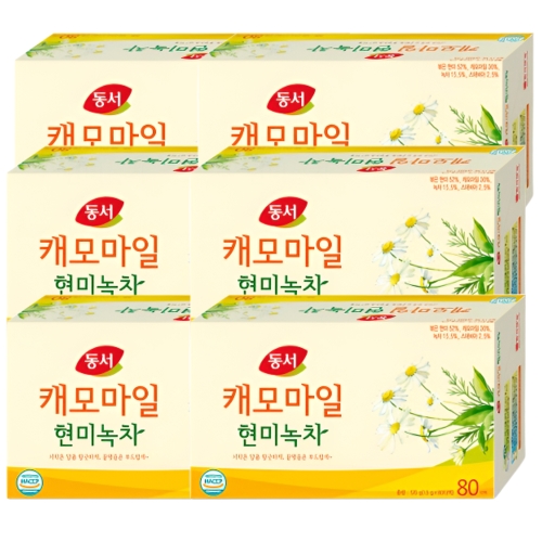 동서식품 캐모마일 현미녹차 80티백 (6개)_이미지