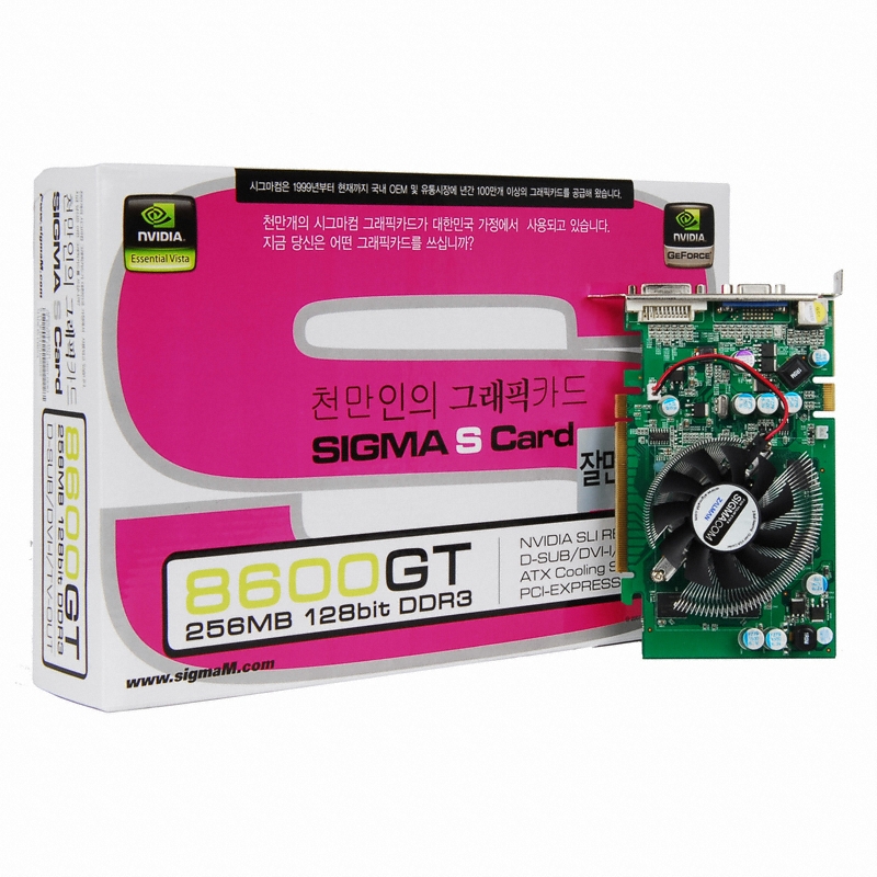 시그마컴 지포스 8600GT DDR3 256M 잘만_이미지
