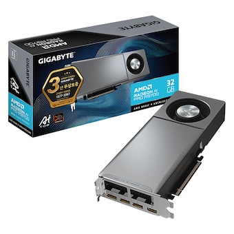 GIGABYTE <b>라데온</b> AI PRO R9700 AI TOP D6 32GB 제이씨현