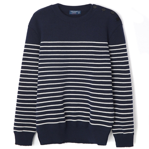 세인트제임스 SAINT JAMES Binic Marine/Ecru 8645-51 비닉 XL 105 전후 Free MARINE/ECRU