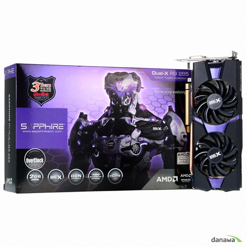 SAPPHIRE 라데온 R9 285 OC D5 2GB Dual-X_이미지