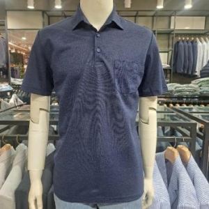 런던포그 HL01 베이직 버튼 포인트 반팔 티셔츠 베이직 버튼 포인트 반팔 S33132674