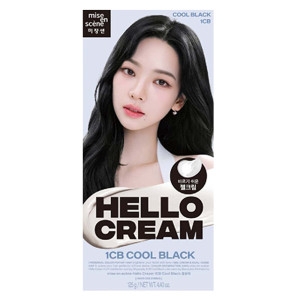 아모레퍼시픽 미쟝센 헬로크림 염색약 1CB쿨블랙 (1개)_이미지